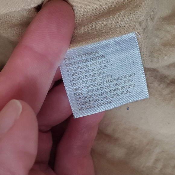 Lined Beige Skirt for Baby Girl - Picture 7 of 9